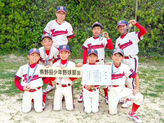 豊中市東地区春季少年野球大会　第３位！